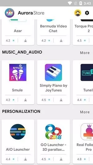 aurora store apk for android