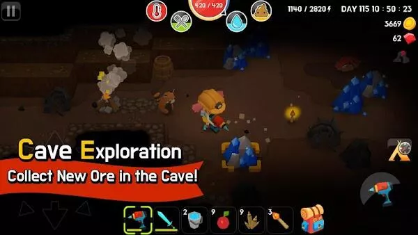 mine survival mod apk for android