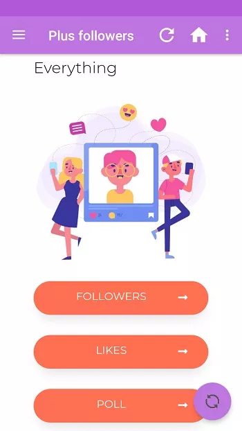 plus followers 4 apk mod red version free download latest version