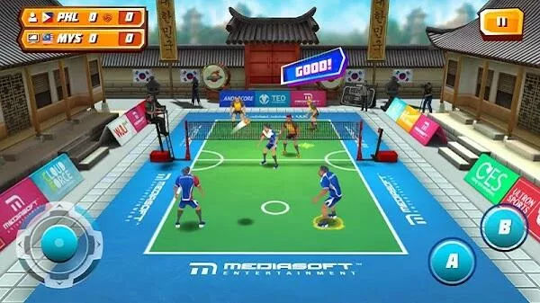 roll spike sepak takraw mod apk