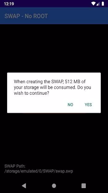 swap no root mod apk