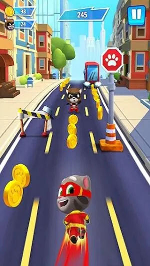 talking tom hero dash mod apk download