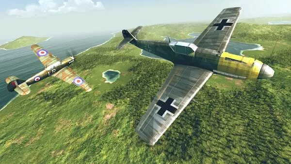 warplanes ww2 dogfight mod apk versi terbaru